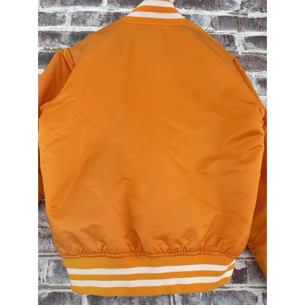 Vintage Tennessee Volunteers Satin Jacket Mens M Vols Satin Starter Orange - Picture 16 of 16